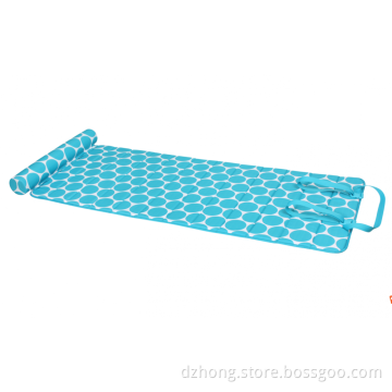 Memory Foam Beach Mat Blue Circles